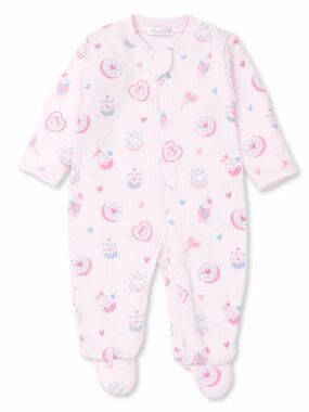 KISSY KISSY Sprinkled Sweet Pima Zipper Footie - 3-6M